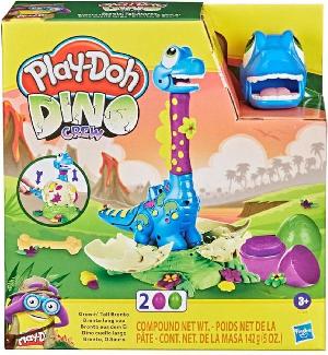 Bekijk leuke cadeautip : Play-Doh Dino Crew Langnek Bronto Klei Speelset